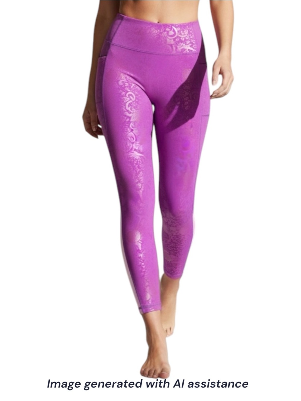 NWT Crowned Athletics XS disney Princess rapunzel leggings